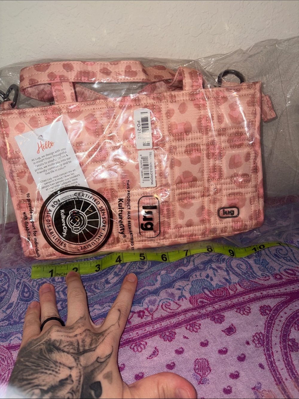 Lug Train in Faded Leopard Pink
